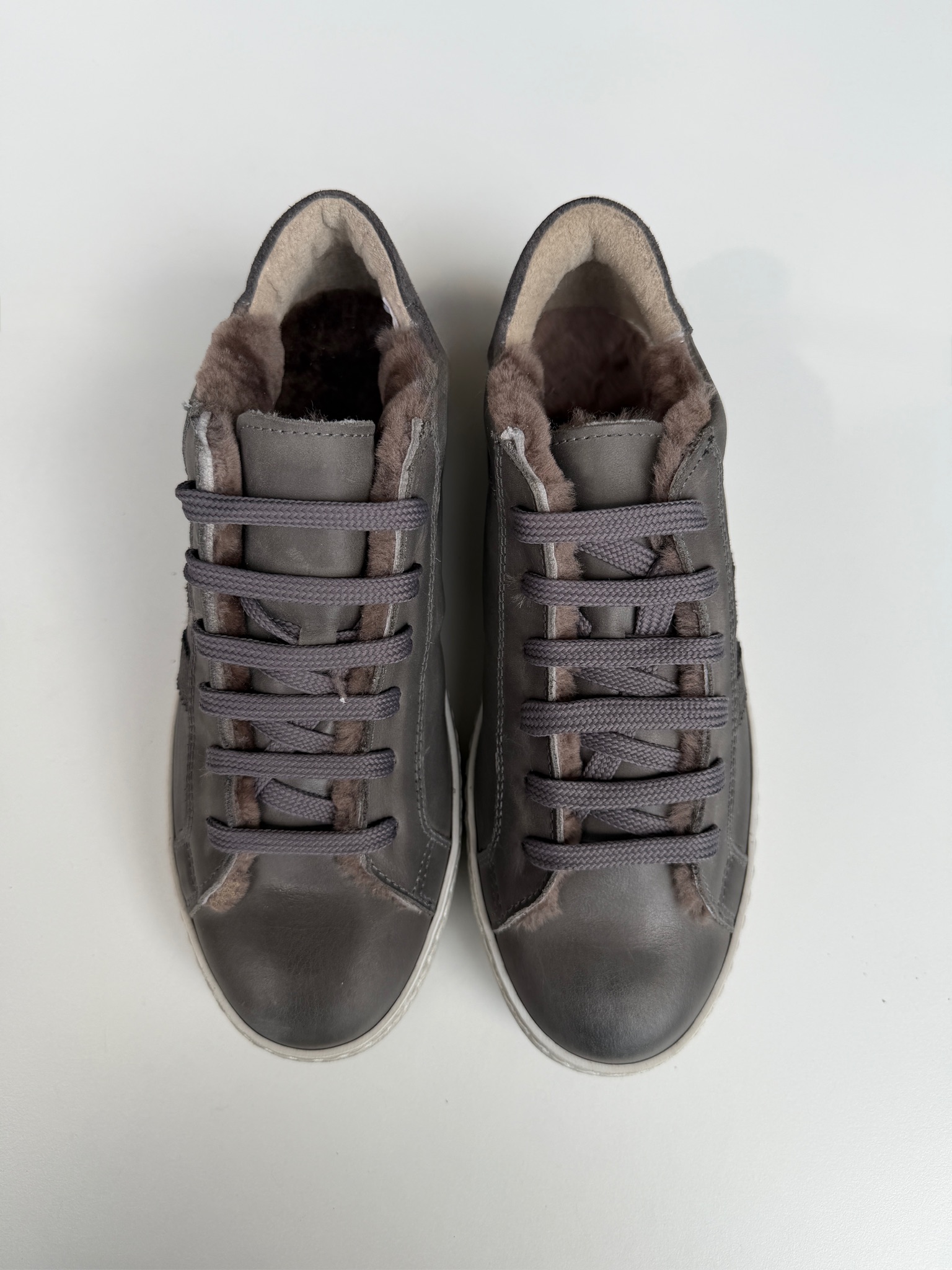 Sneaker Fodera Agnello Grigio - immagine 2