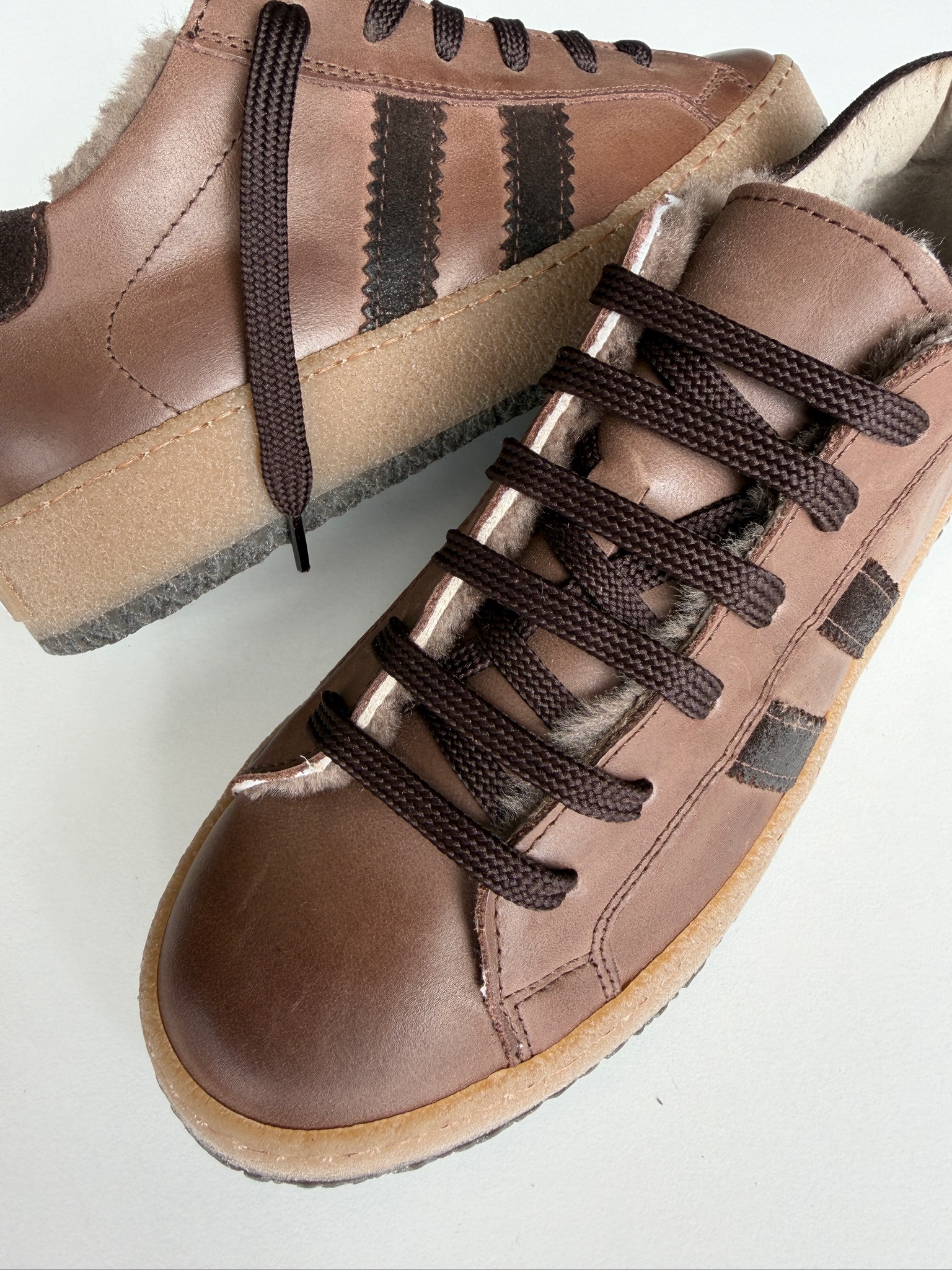 Sneaker Fodera Agnello Marrone - immagine 3