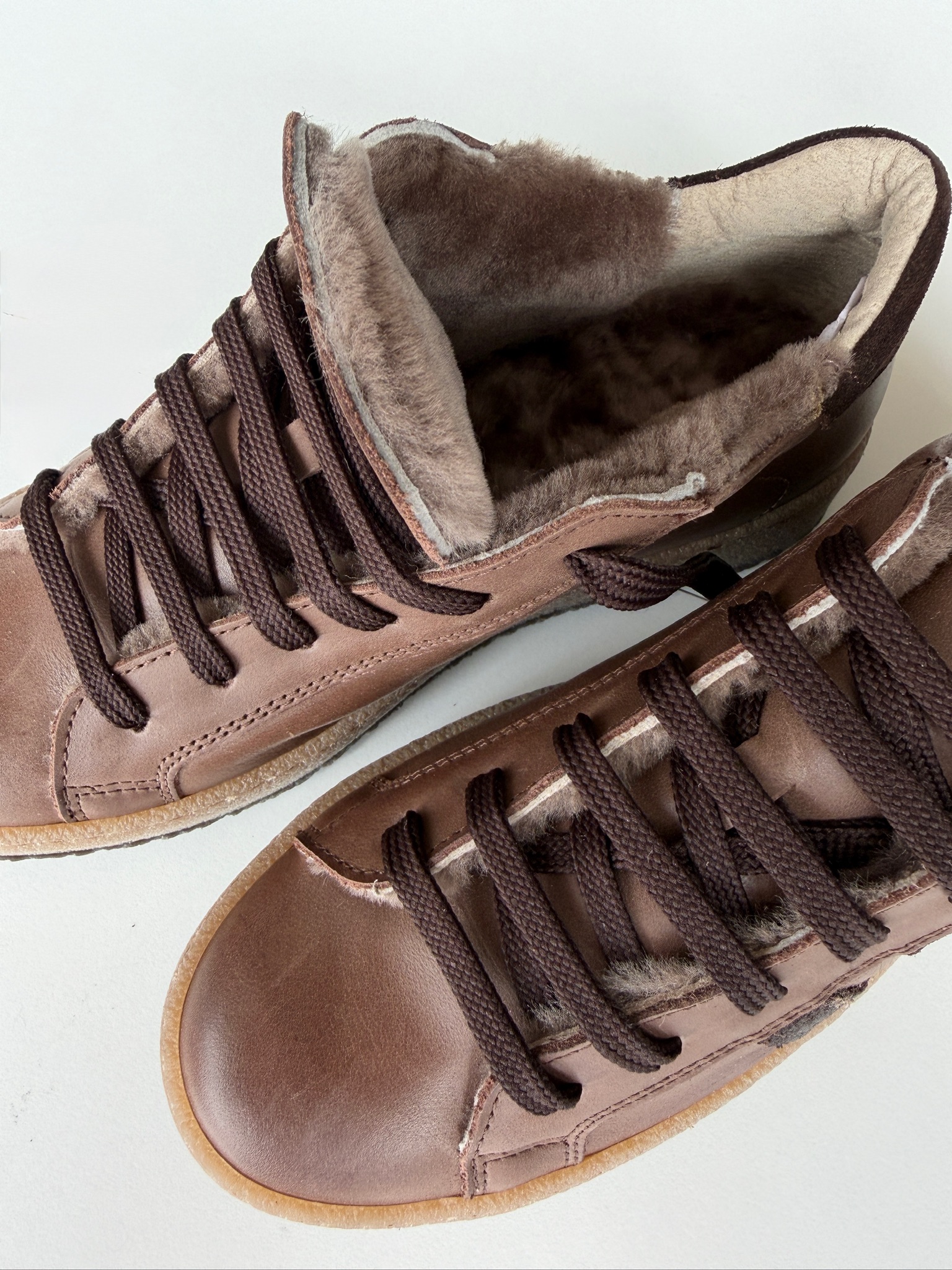 Sneaker Fodera Agnello Marrone - immagine 2