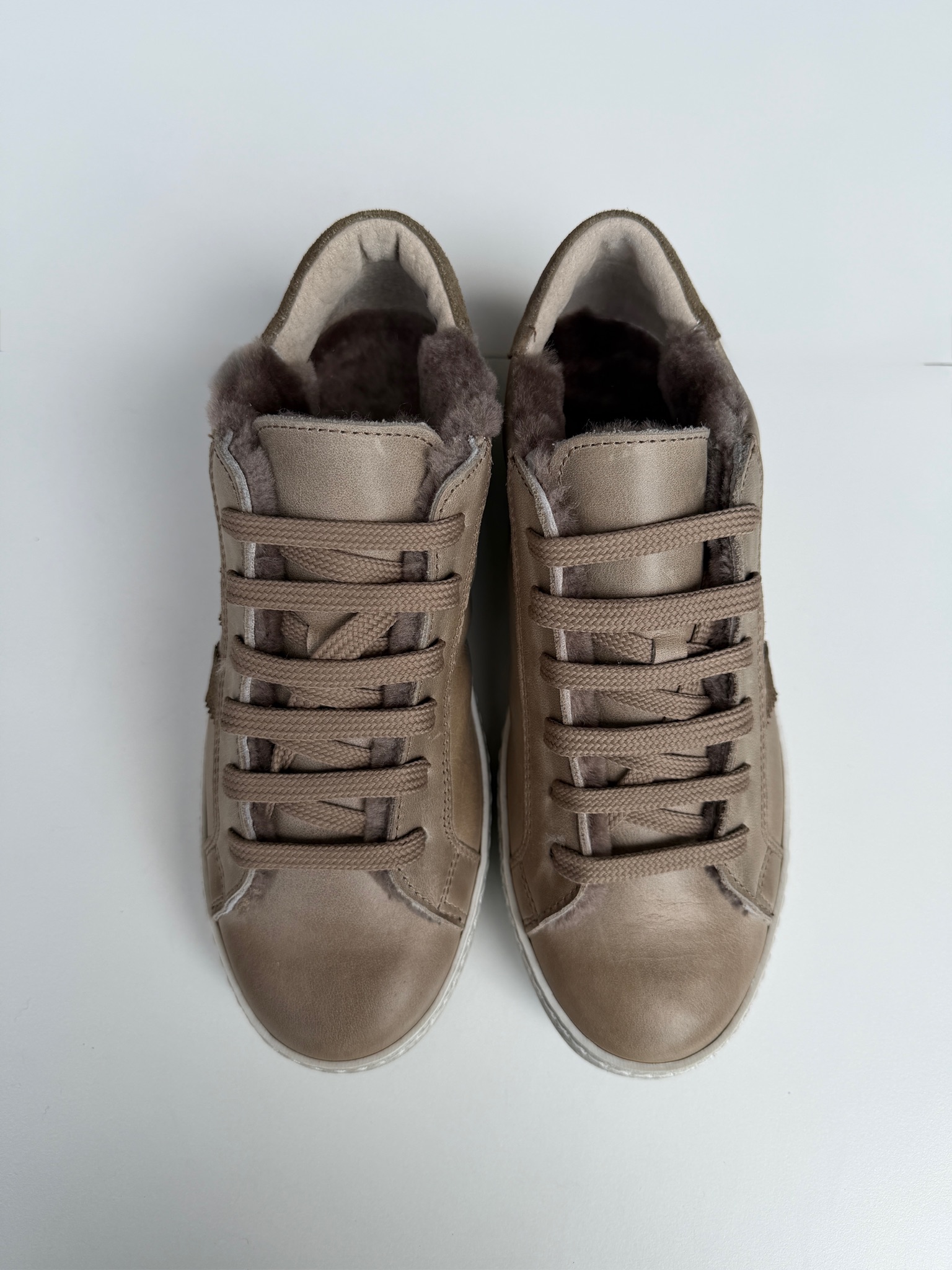 Sneaker Fodera Agnello Taupe - immagine 3