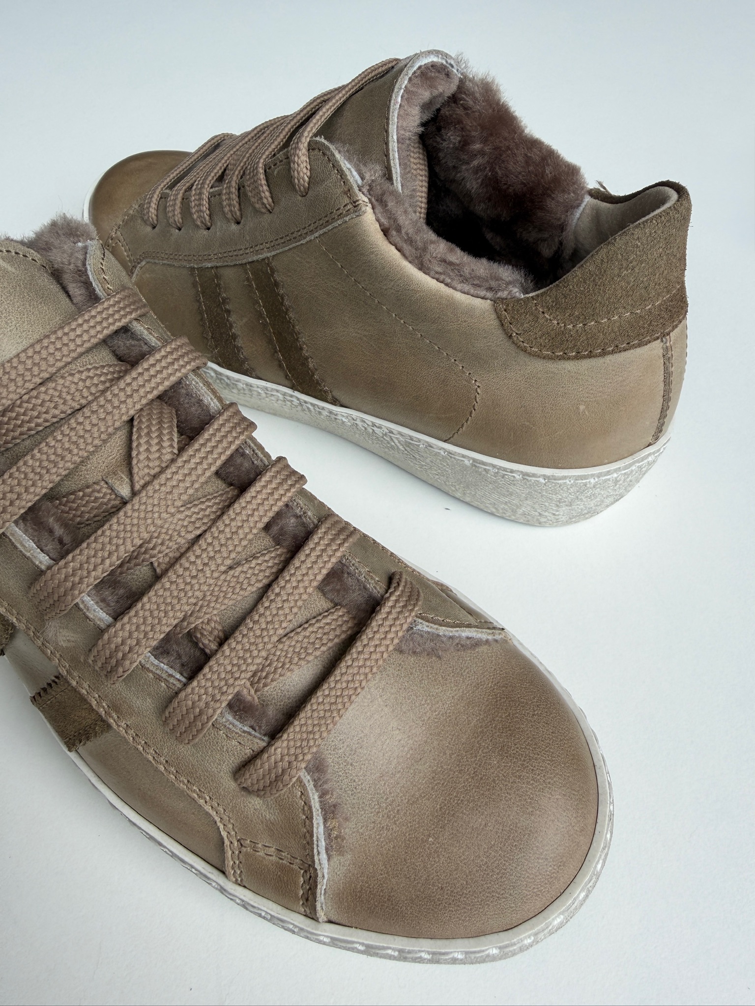 Sneaker Fodera Agnello Taupe - immagine 2